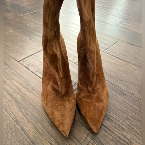 Saint Laurent Long Suede Pull On Boots Size EU 39 US 9 - Picture 5 of 6